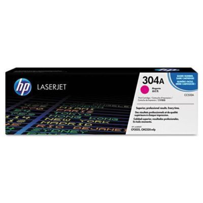 HP 304A, (CC533A) Magenta Original LaserJet Toner Cartridge, 2800 Page-Yield