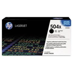 HP 504X, (CE250X) High Yield Black Original LaserJet Toner Cartridge