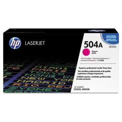 HP 504A, (CE253A) Magenta Original LaserJet Toner Cartridge