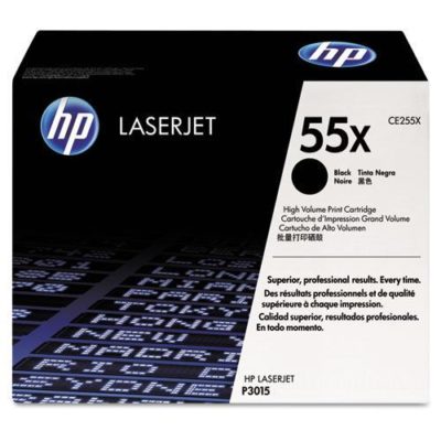 HP 55X, (CE255X) High Yield Black Original LaserJet Toner Cartridge