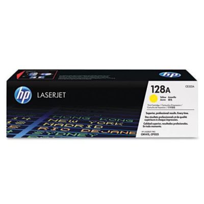 HP 128A, (CE322A) Yellow Original LaserJet Toner Cartridge