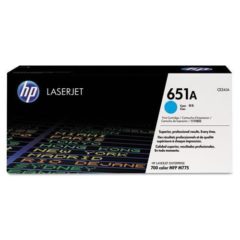 HP 651A, (CE341A) Cyan Original LaserJet Toner Cartridge