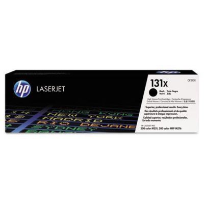 HP 131X, (CF210X) High Yield Black Original LaserJet Toner Cartridge