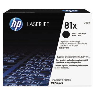 HP CF281X (81X) High-Yield Toner, 25000 Page-Yield, Black