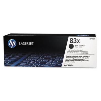 HP 83X, (CF283X) Black Original LaserJet Toner Cartridge