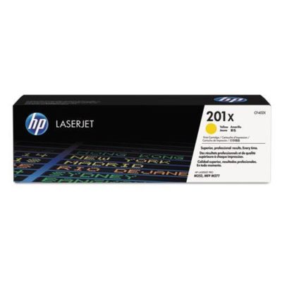 HP 201X (CF402X) High-Yield Yellow Original LaserJet Toner Cartridge