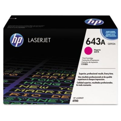 HP 643A, (Q5953A) Magenta Original LaserJet Toner Cartridge