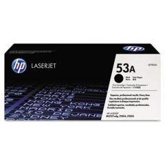 HP 53A, (Q7553A) Black Original LaserJet Toner Cartridge