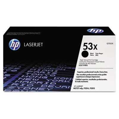 HP 53X, (Q7553X) High Yield Black Original LaserJet Toner Cartridge